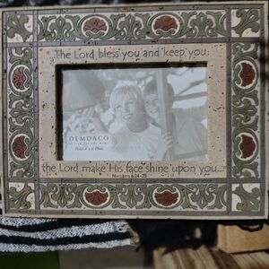 Demdaco Inspirational Frame with Green and Red Accents